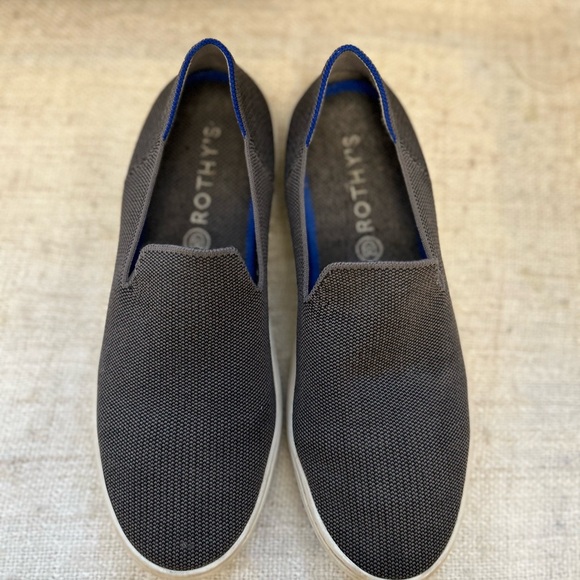 Rothy’s Women’s The Original Slip On Sneakers Gray Round Toe Size 10 - Picture 2 of 8